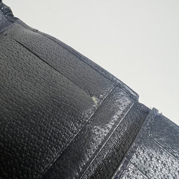 GUCCI Vintage Navy Supreme Web Ophidia Trifold Long Wallet Monogram FLAW 4 x 7.5 - Picture 9 of 12